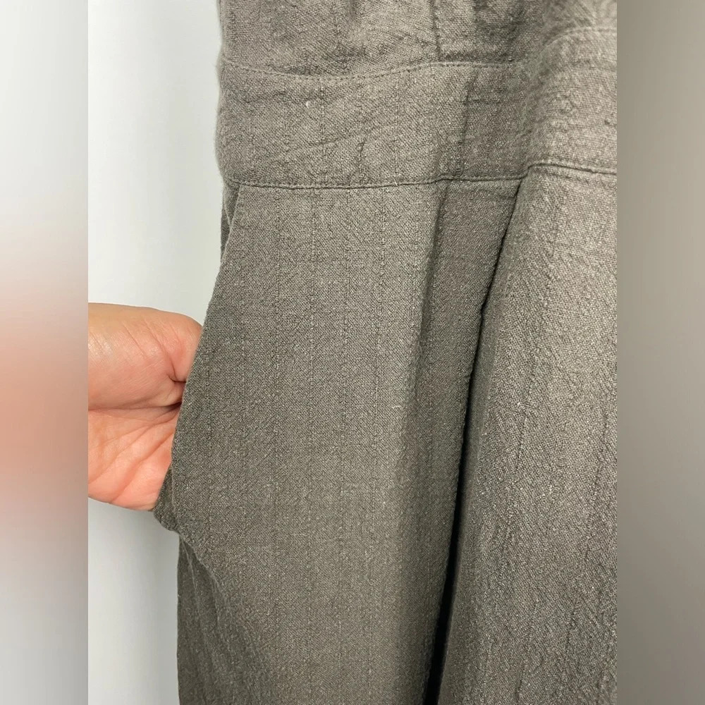 ASTR The Label Green Textured Cropped Wide Leg Jumpsuit - Picture 6 of 10